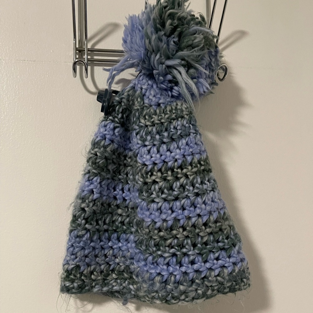 Handmade Knit Beanie with Pom Pom